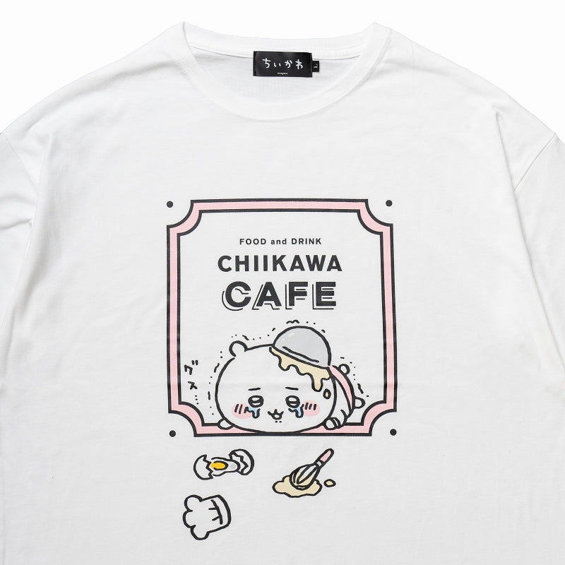 ちいかわ Cafe ビックTシャツ グス泣 ホワイト【１会計 各サイズ２点まで】
