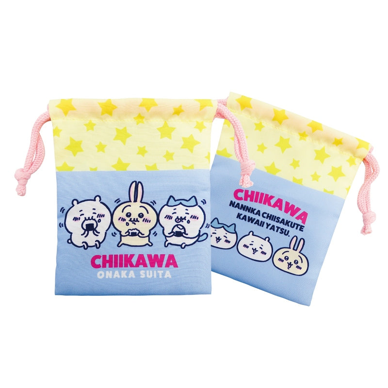 Chiikawa 3P Drawstring Pouch