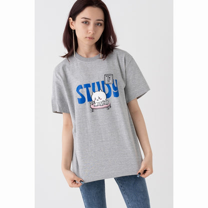 ちいかわ お勉強 Tシャツ(杢グレー)