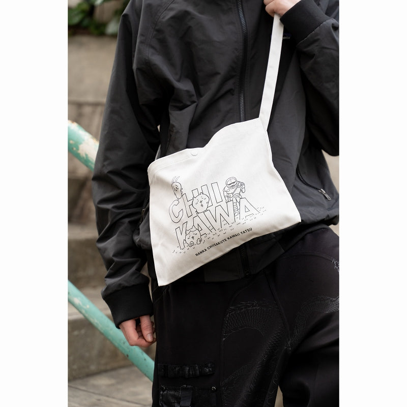 Chiikawa Canvas Sacoche Group (Natural)