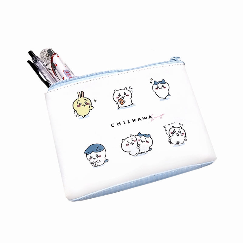ちいかわ フラットペンポーチ（チェック）