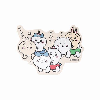 ちいかわらんど スマホに貼れるサイズなゆるカットステッカー（ぴーぽぽ）