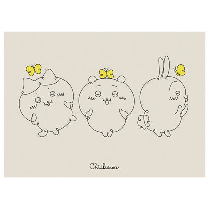 Chiikawa Fabric Poster L Cheeks