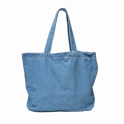 Chiikawa Denim Large Tote Bag CHILL (Light Blue)