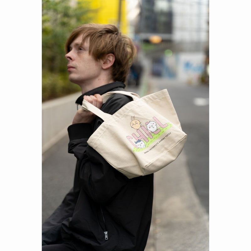 Chiikawa Lunch Tote Bag CHILL (Natural)