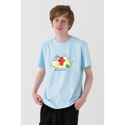 ちいかわ オムライス Tシャツ（ライトブルー）