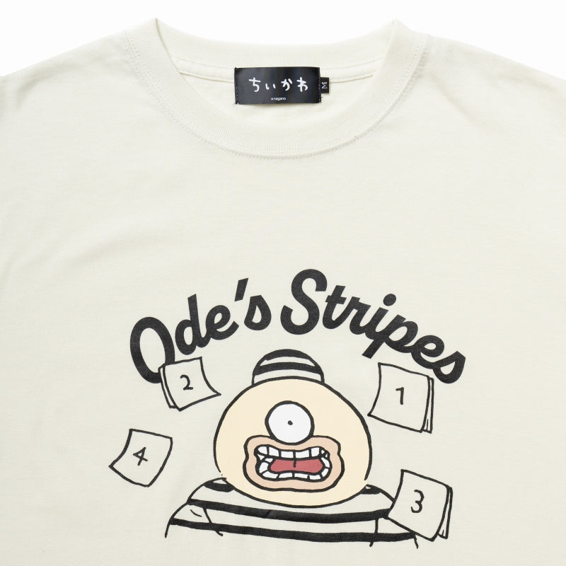 ちいかわ Tシャツ オデストライプ フロストグリーン