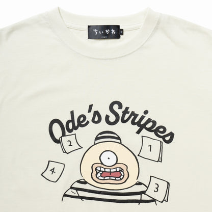 ちいかわ Tシャツ オデストライプ フロストグリーン