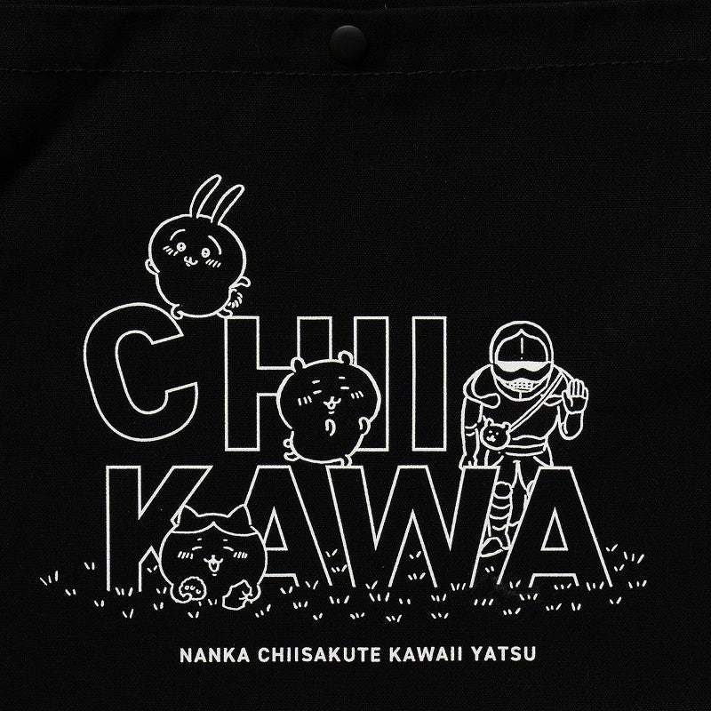 ちいかわ キャンバス サコッシュ 集合（ブラック）
