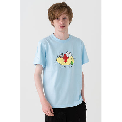 ちいかわ オムライス Tシャツ（ライトブルー）