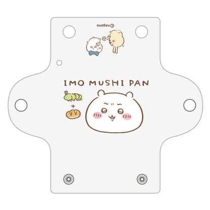 吉伊卡哇 透明多功能收納袋S（毛毛蟲麵包）