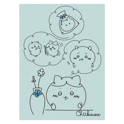 치이카와 패브릭 포스터 M 리본