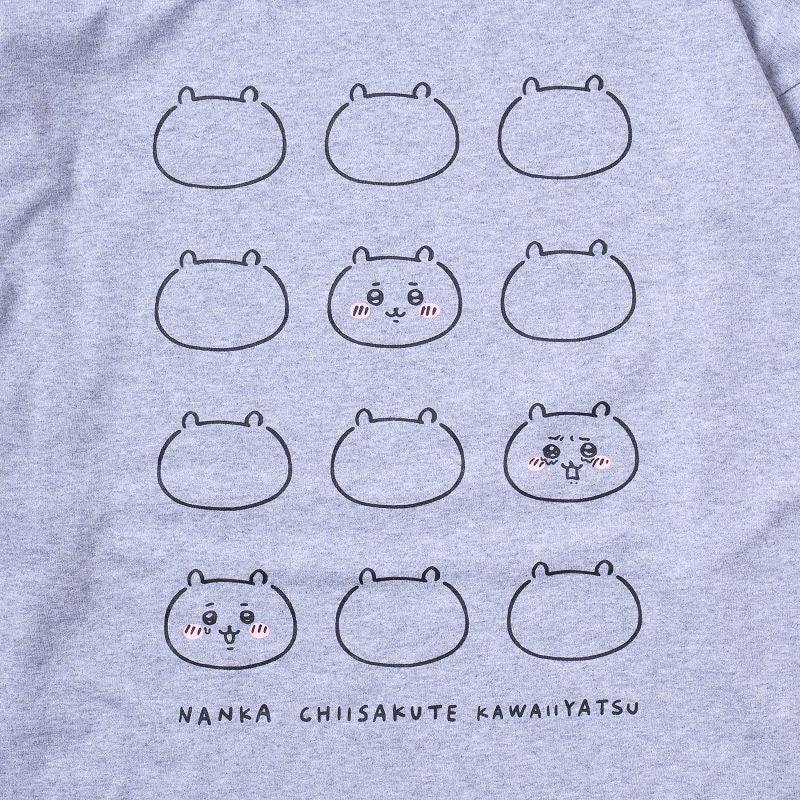 Chiikawa FACE L/S T-Shirt Heather Gray