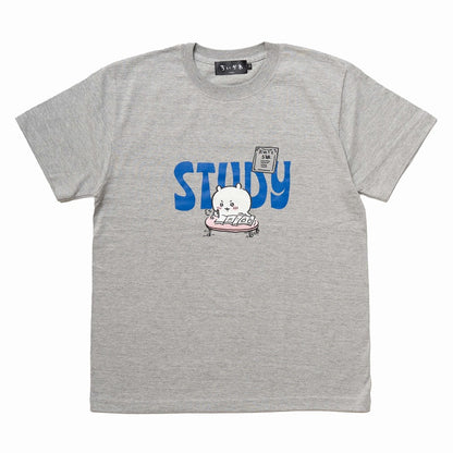 ちいかわ お勉強 Tシャツ(杢グレー)