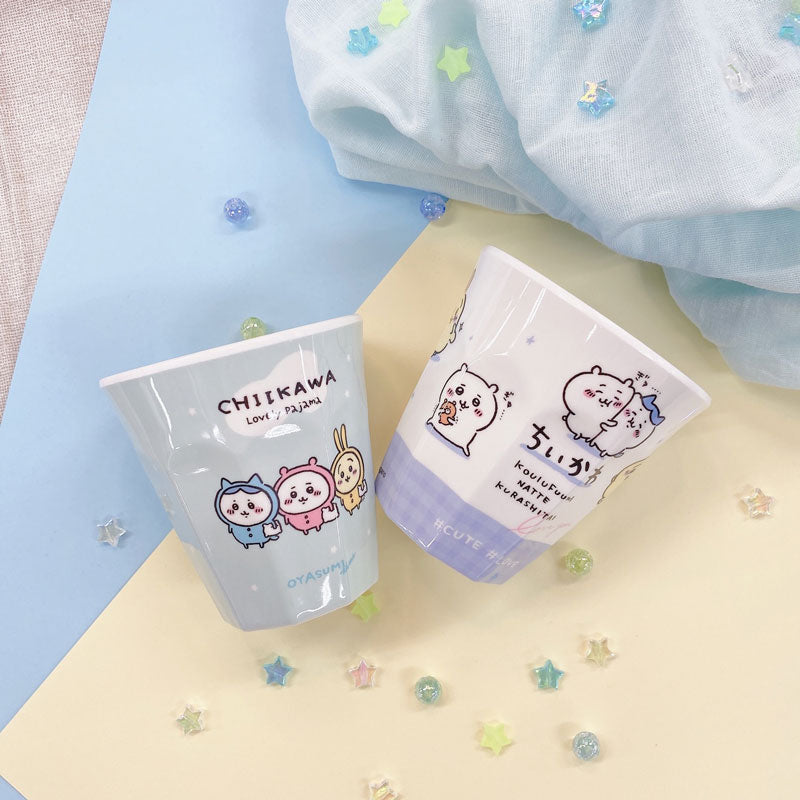 吉伊卡哇 美耐皿杯（格子）