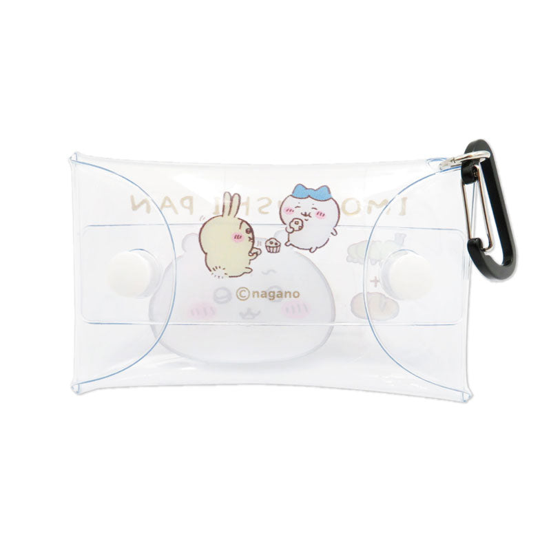 吉伊卡哇 透明多功能收納袋S（毛毛蟲麵包）