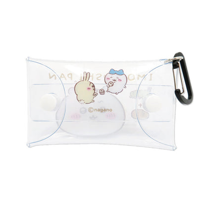 吉伊卡哇 透明多功能收納袋S（毛毛蟲麵包）