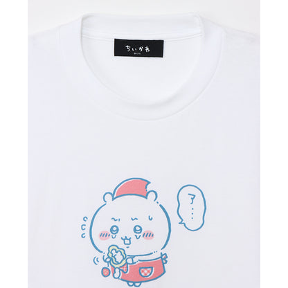 ちいかわ×マリオンクレープ ビッグTシャツ イチゴポロリ ホワイト
