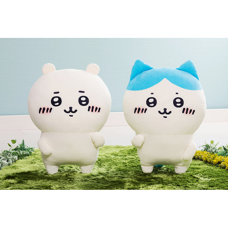 【予約終了】ちいかわ 討伐棒をもった特大ぬいぐるみ(ちいかわ＋ハチワレ)【2体セット】(二次受注)※特典缶バッジなし／2倍送料【8月上旬より順次発送予定】【クレジットカード決済のみ可】【他の予約商品・通常商品と同時購入・配送希望日指定不可】【キャンペーン対象外】