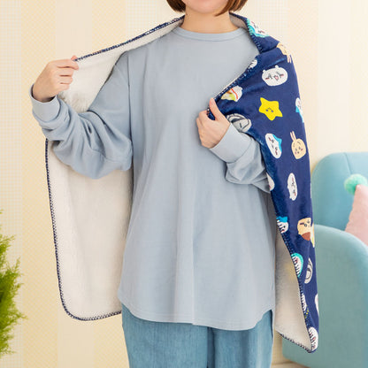 치이카와 따뜻한 3WAY 블랭킷 (네이비)