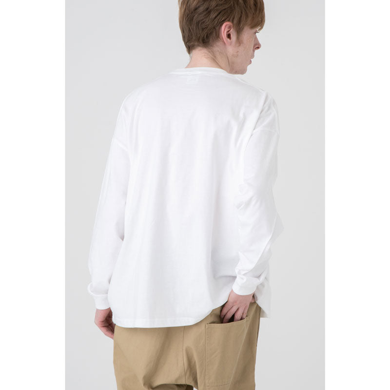 ちいかわ観光 ビックシルエットL/S Tシャツ スマッシュ(ホワイト)