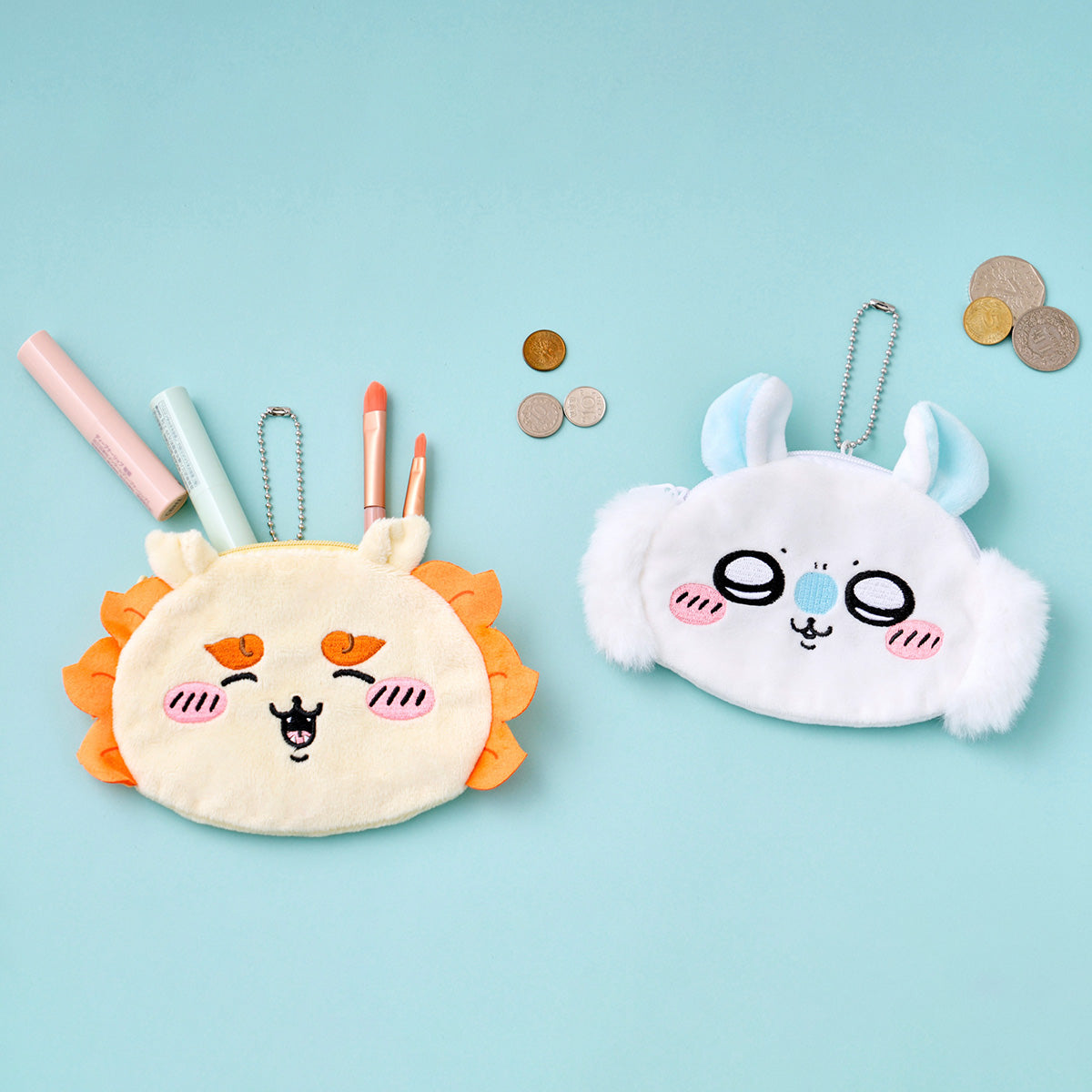 Chara-Po Series Chiikawa Trading Face Pouch (Tomorrow, Let's Do Our Best! Edition) (All 8 Types)