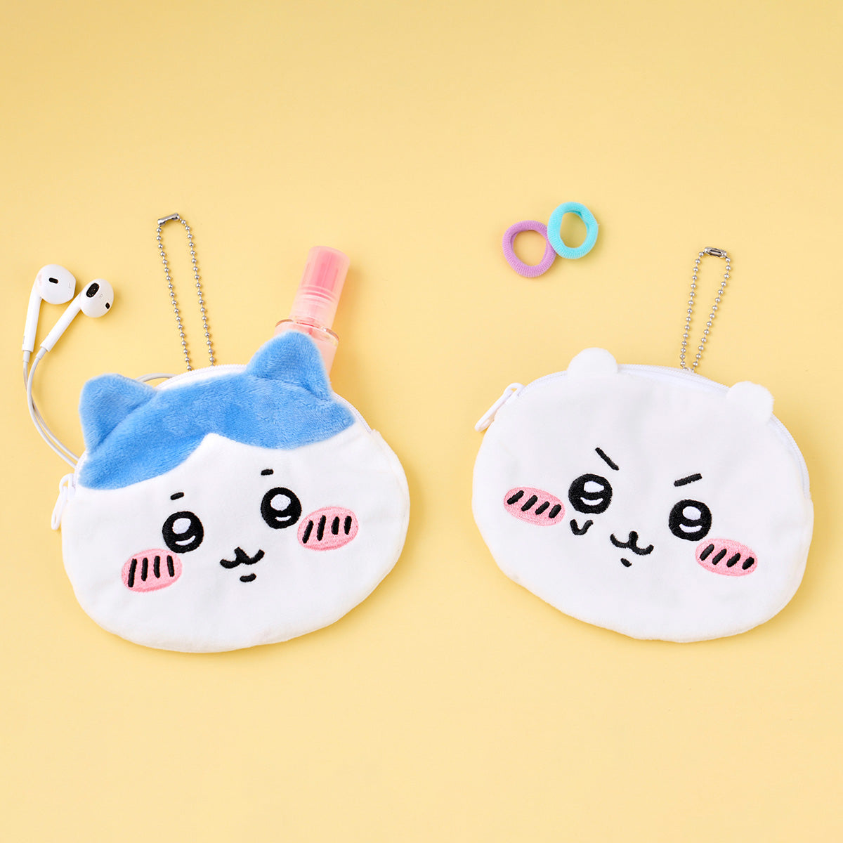 Chara-Po Series Chiikawa Trading Face Pouch (Tomorrow, Let's Do Our Best! Edition) (All 8 Types)