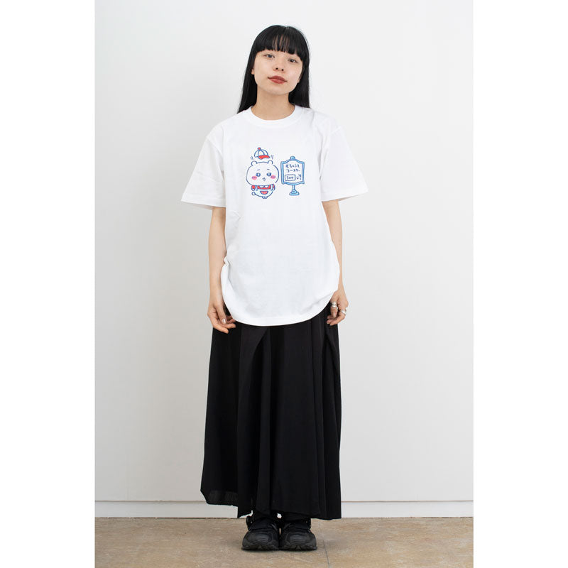 ちいかわ ワクワクゆうえんち Tシャツ 300分待ち ホワイト