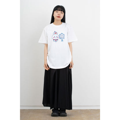 ちいかわ ワクワクゆうえんち Tシャツ 300分待ち ホワイト