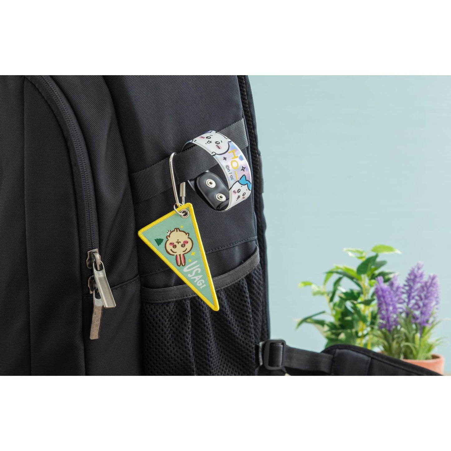 치이카와 캠프GO! 직조 플래그 키홀더 (우사기)