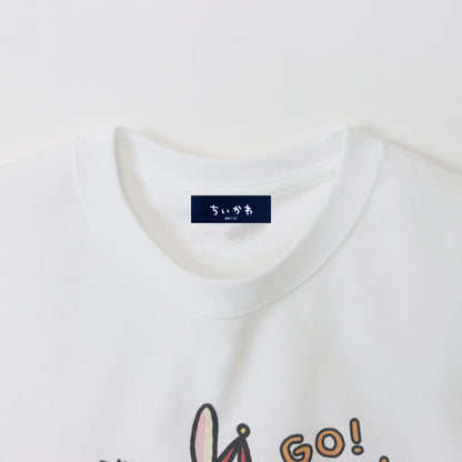 Chiikawa Land T-shirt Usagi Go-Kart White