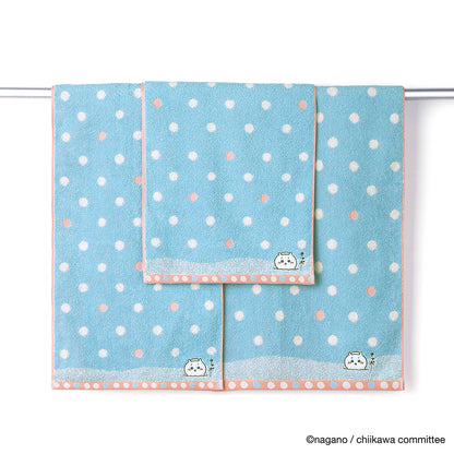 치이카와 페이스 타올 (목욕 블루)