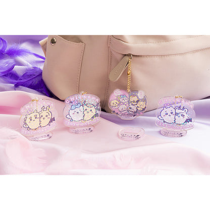 Chiikawa Angel & Demon Acrylic Key ring that Turns into an Acrylic Stand (Heart)