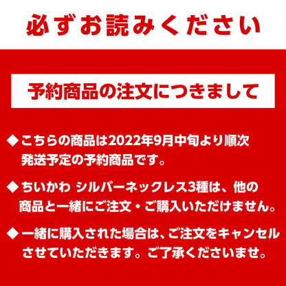 【予約】ちいかわ シルバーネックレス（ちいかわ）【2022年9月中旬より順次発送予定】【通常商品と同時購入・配送希望日指定不可】【キャンペーン対象外】