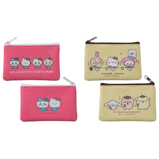 ちいかわ×サンリオキャラクターズ 2個セットポーチ（ハローキティ×ちいかわ）