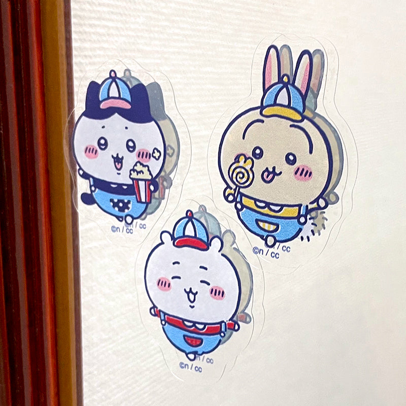 ちいかわ ワクワクゆうえんち ダイカットグラスシート A9（ハチワレメイン）