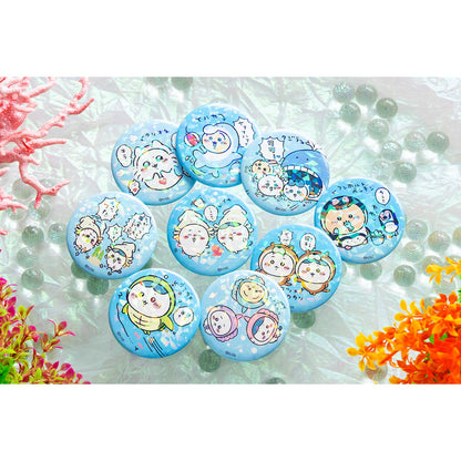 Chiikawa Aquarium Hologram Button Badge Collection (All 9 Types)