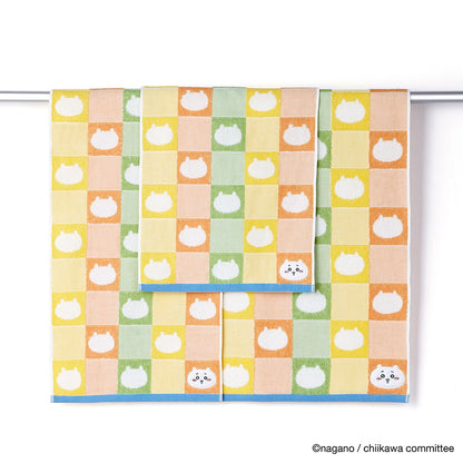 ちいかわ スモールバスタオル（パターン オレンジ）