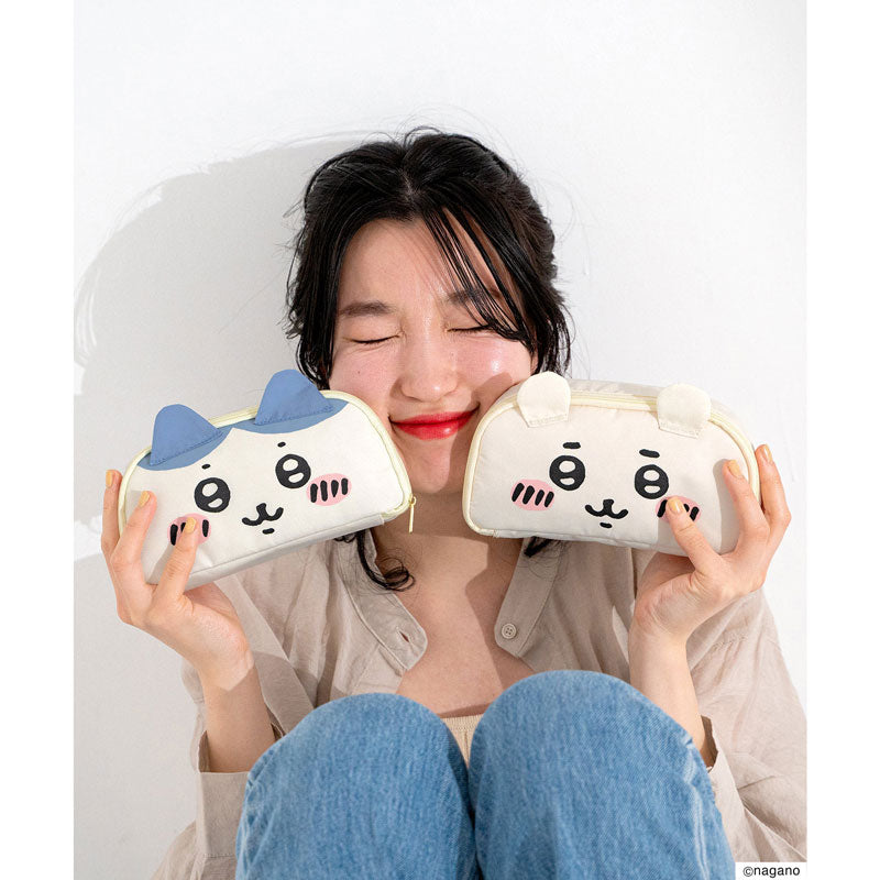 치이카와 접이식 우산 캐릭터 파우치 (하치와레)